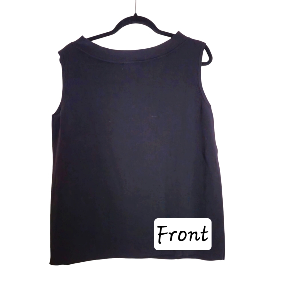 DRESS BARN BLACK SLEEVELESS TOP SIZE 18/20